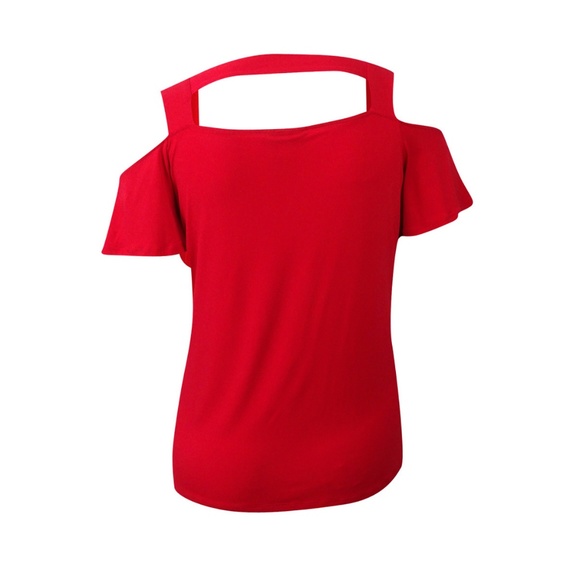 NWOT Plus Size 3X Macys INC Cold Shoulder Blouse - Picture 2 of 3